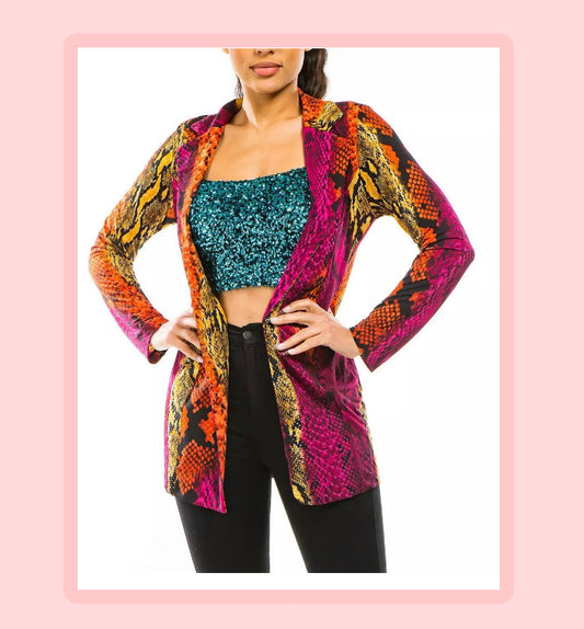 NEW SNAKE CARDIGAN