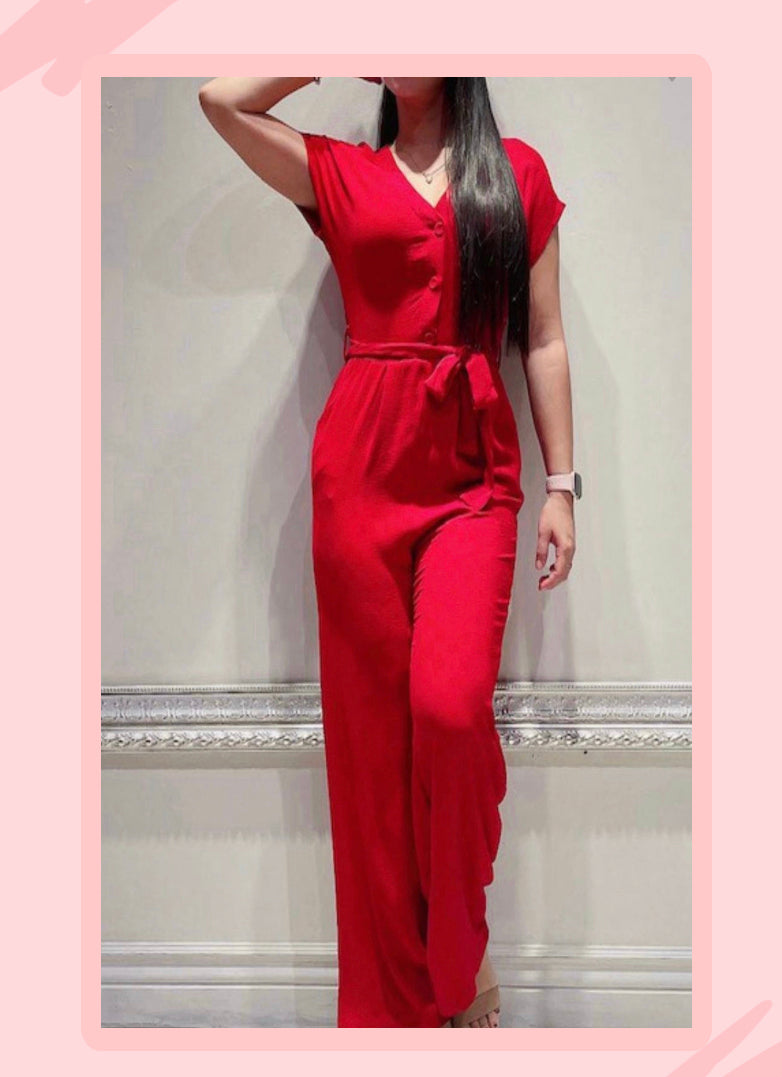 JUMPSUIT RED