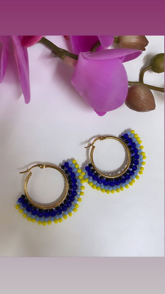 BLUE MULTI EARRINGS