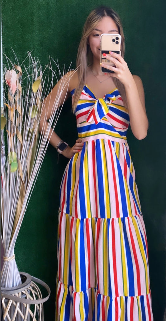 MULTICOLOR MAXI DRESS