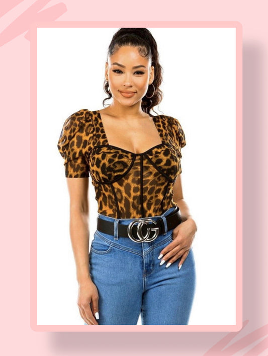 NEW ANIMAL PRINT BODYSUIT