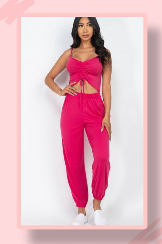 PINK JUMPSUIT JOGGER