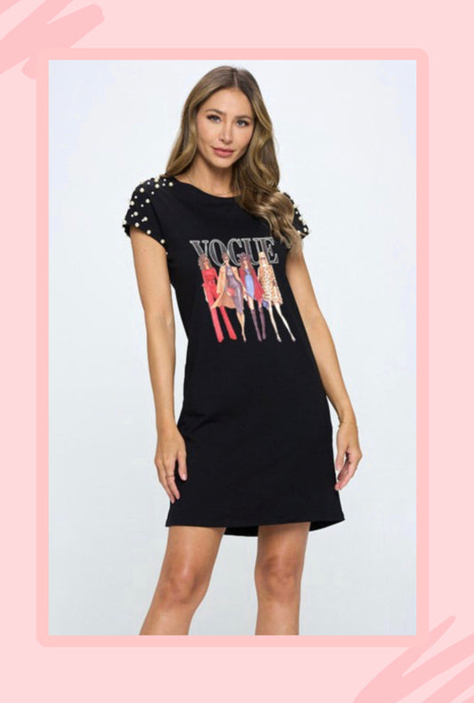 VOGUE BLACK DRESS