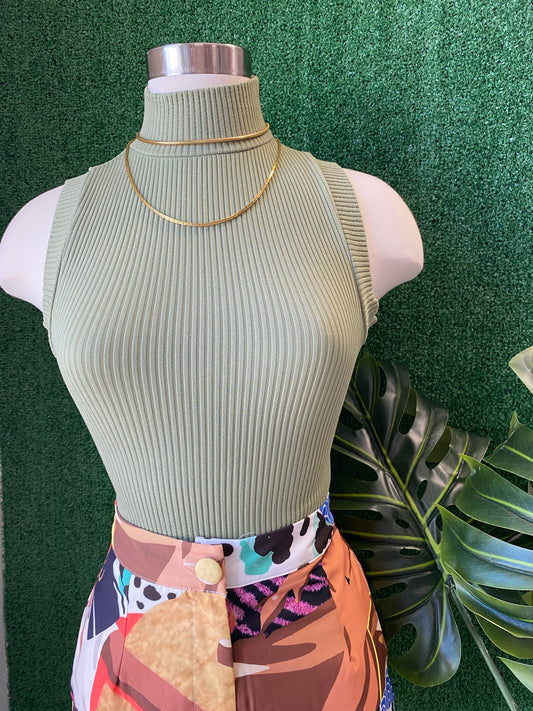 NEW OLIVE TOP
