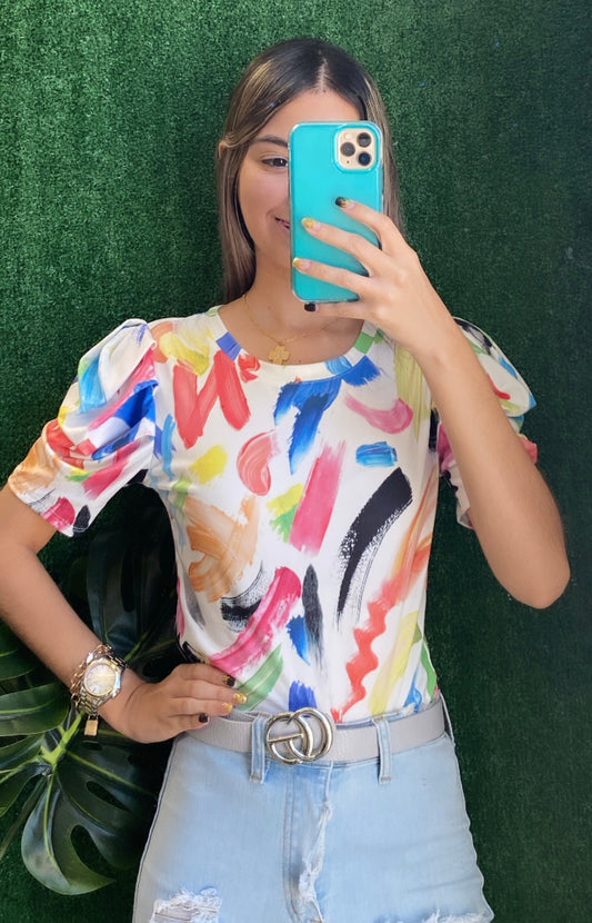 MULTICOLOR TOP
