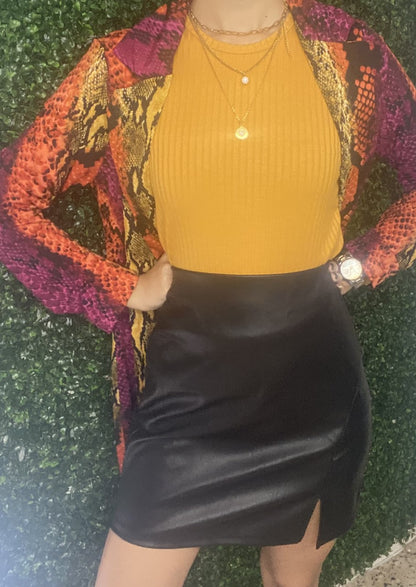 NEW LEATHER SKIRT