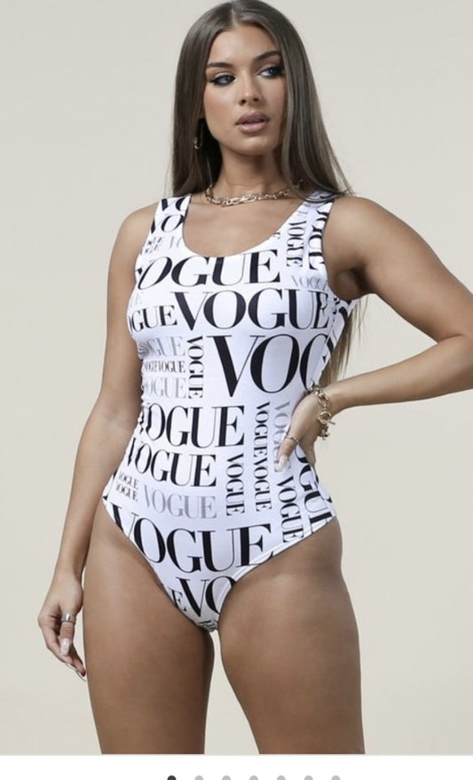 White Vogue Bodysuit